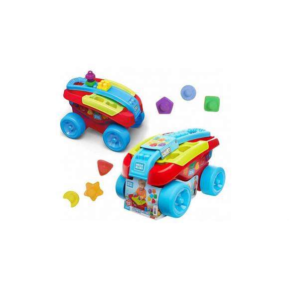 NEW FISHER-PRICE mega bloks shape sorting wagon in red - Picture 2 of 7